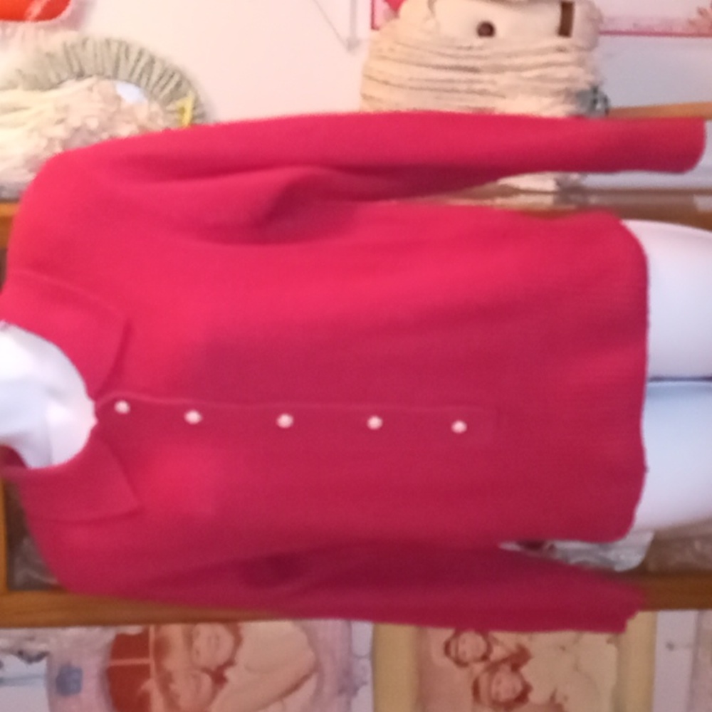 NWOT Vintage 80s,Silk,Angora Rabbit Hair & Lambswool,Hot Pink,Super Soft Sweater